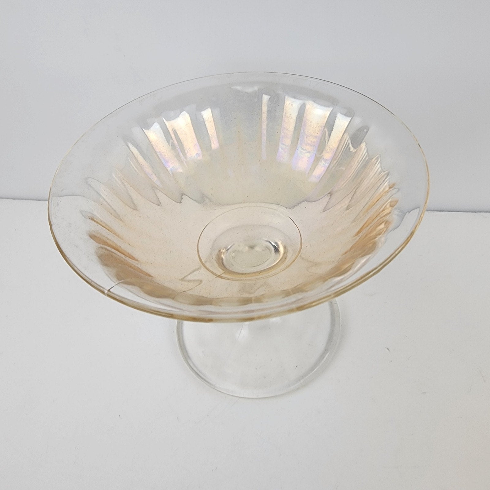 Imperial Glass Marigold Carnival Depression Glass Sherbet Ice Cream Cups Pair