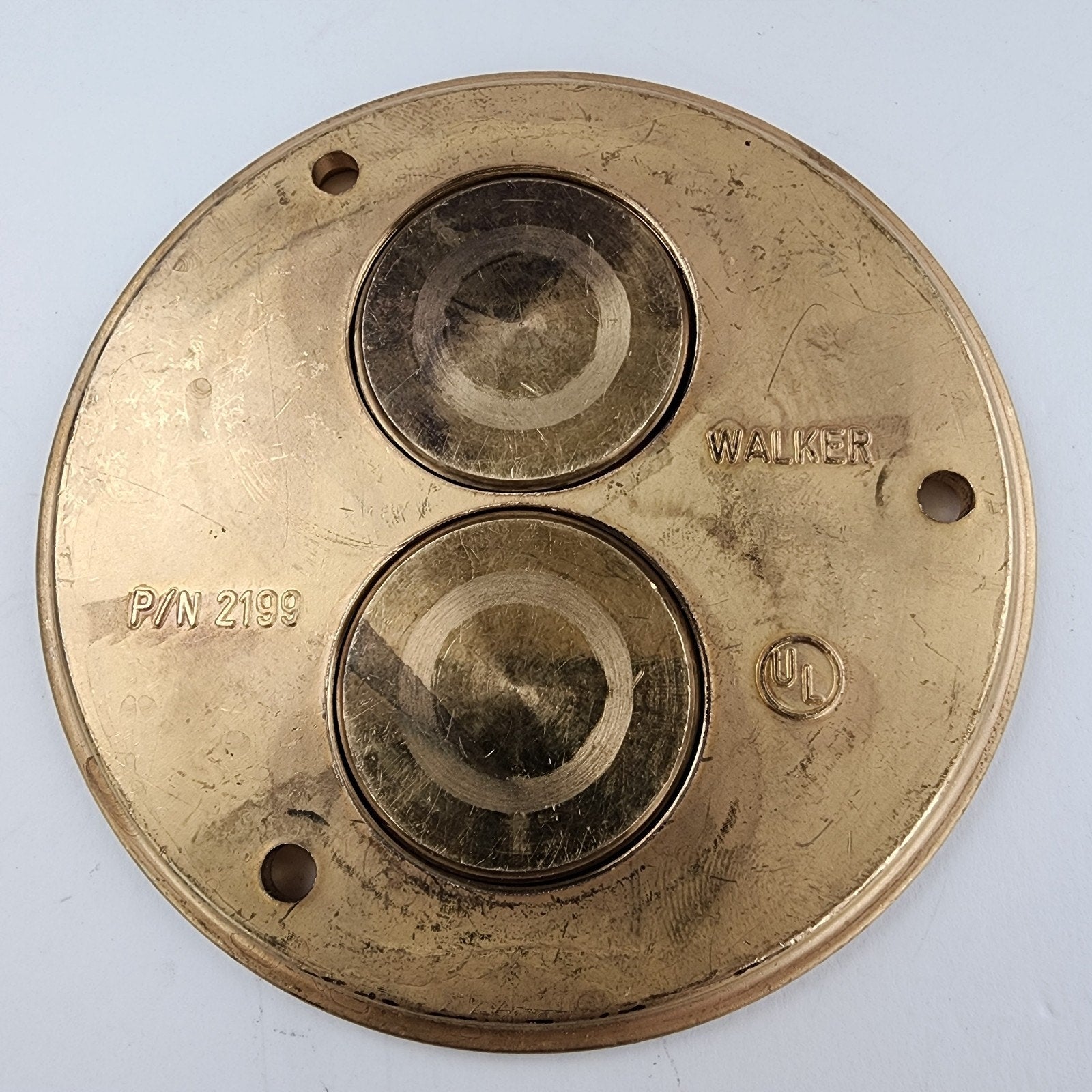 Walker Brass Duplex Receptacle Screw Floor Cover