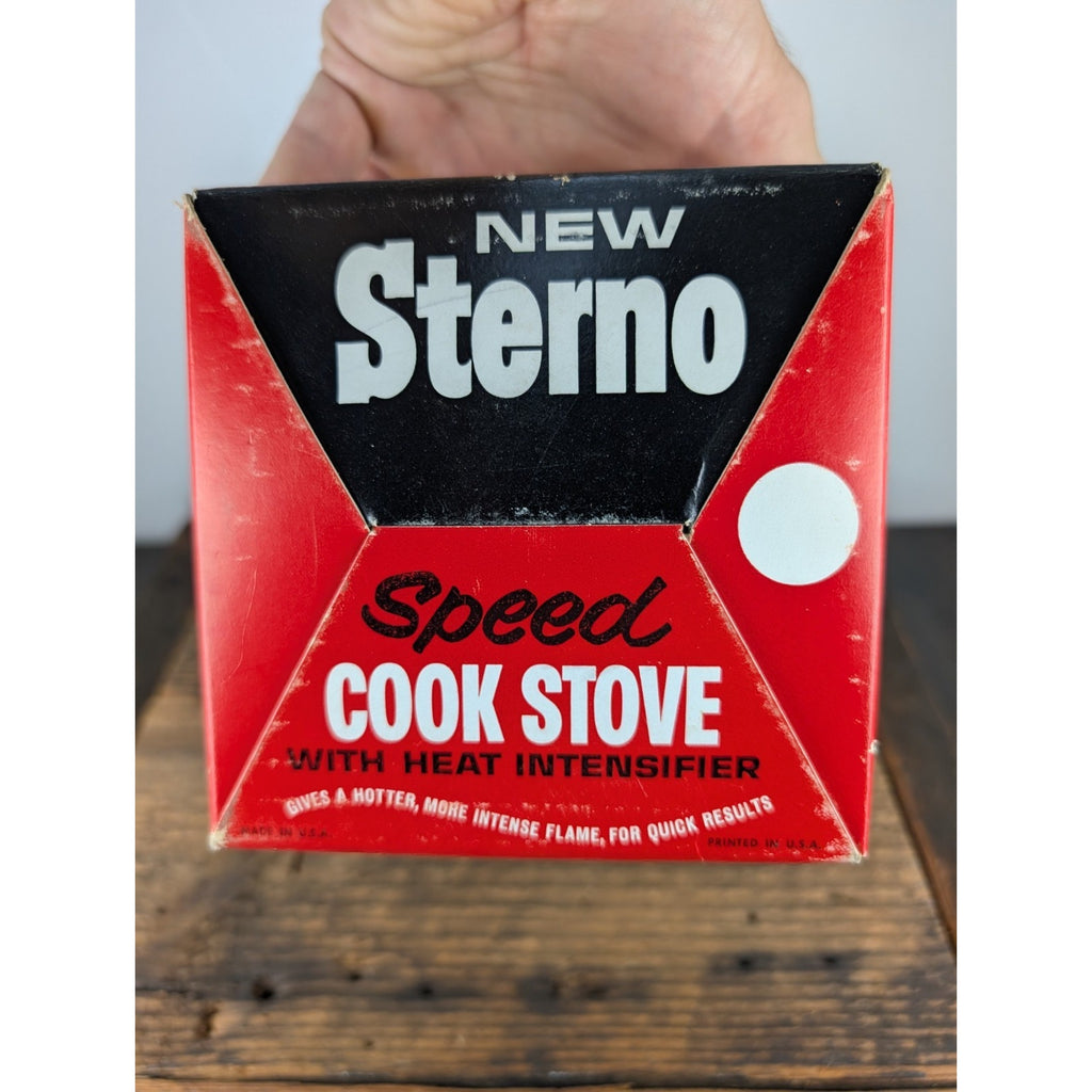 Vintage 1960's Sterno Camping Stove New in Box with All Components