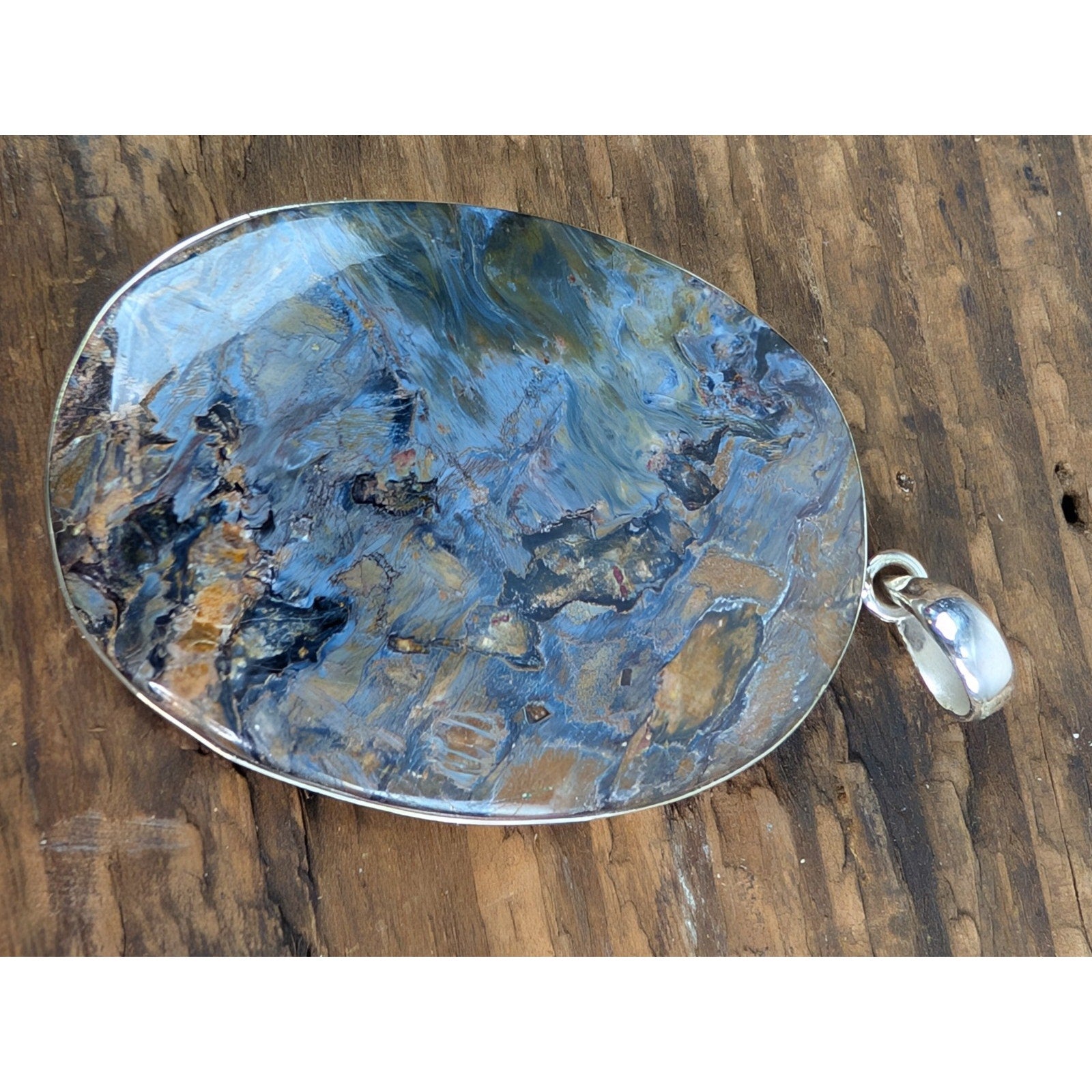 Stunning PETERSITE Sterling Silver 925 Statement Pendant 28g New