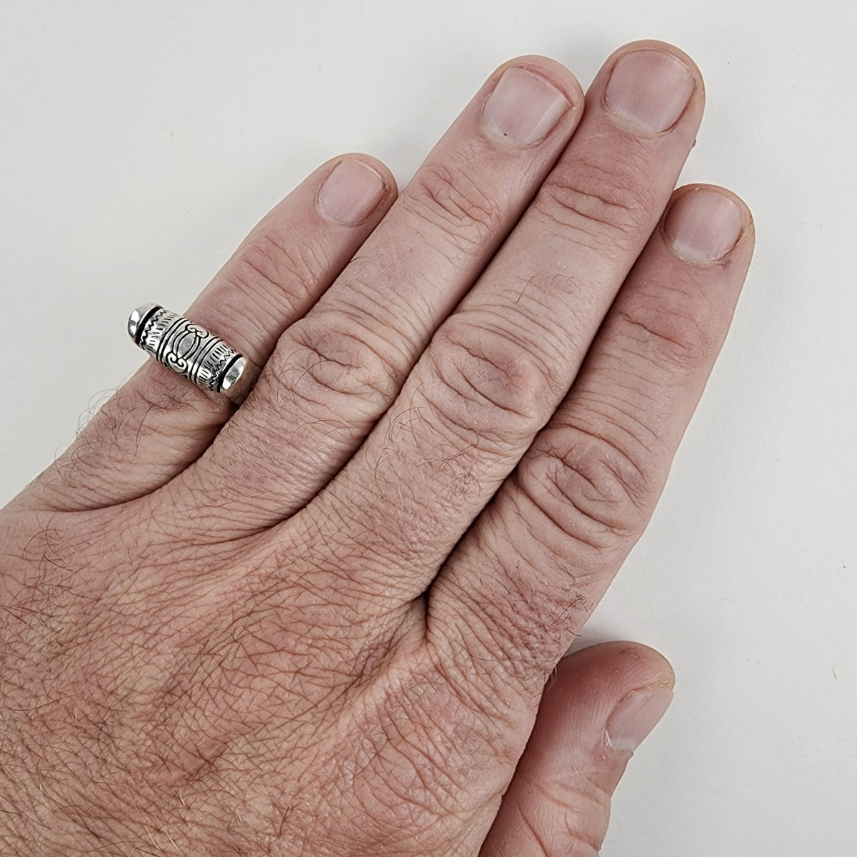Vintage Brighton Sayan Spinner Fidget Ring Size 7 in Sterling Silver 925