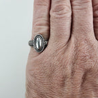 Vintage Brighton Twisted Wire Shield Ring Size 8 1/2 in Sterling Silver 925