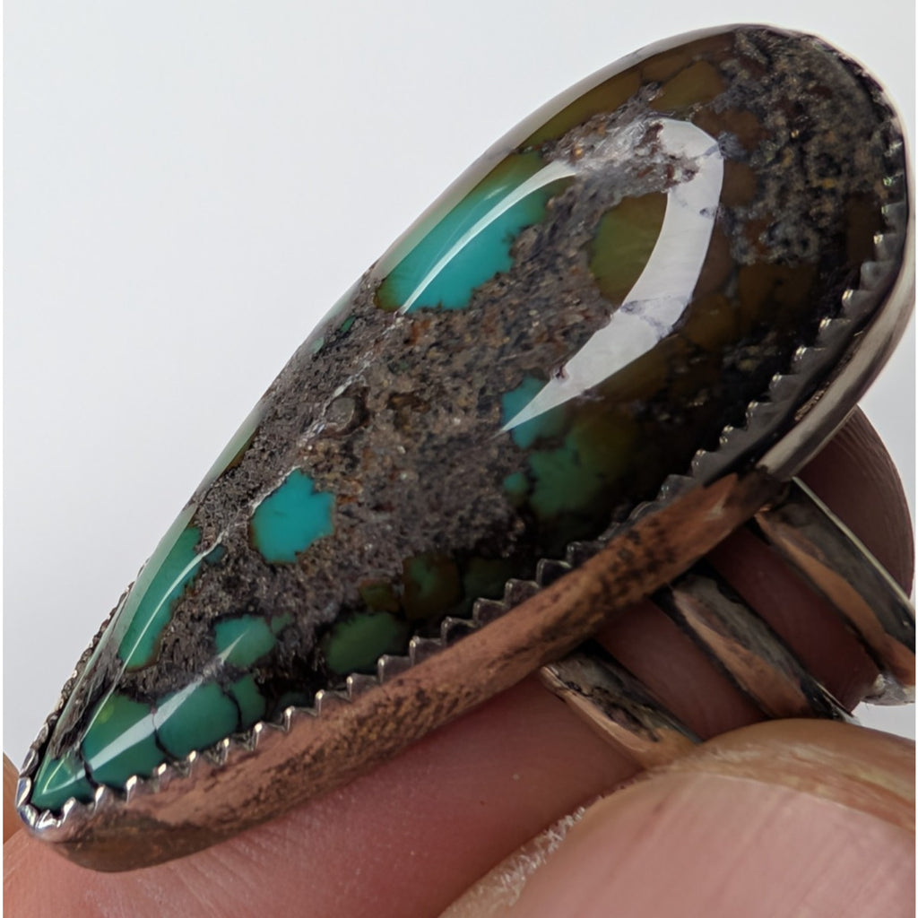 Royston Turquoise Sterling Silver 925 Native Ring Size 7 by Ruben Castillo