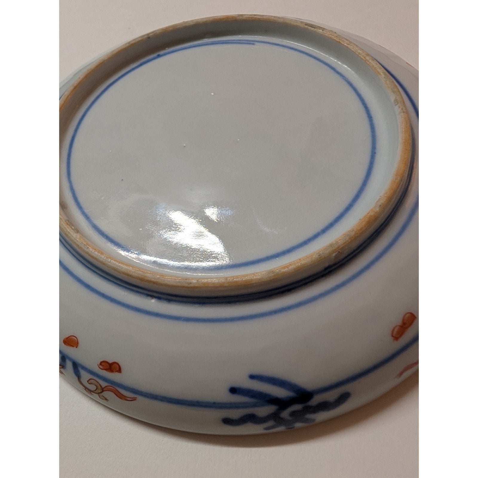 Japanese IMARI Porcelain Plate 7" Arita Hand Painted Pair