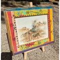 Farm Barn Scene Painting Acrylic on Panel Whimsical Frame MCM