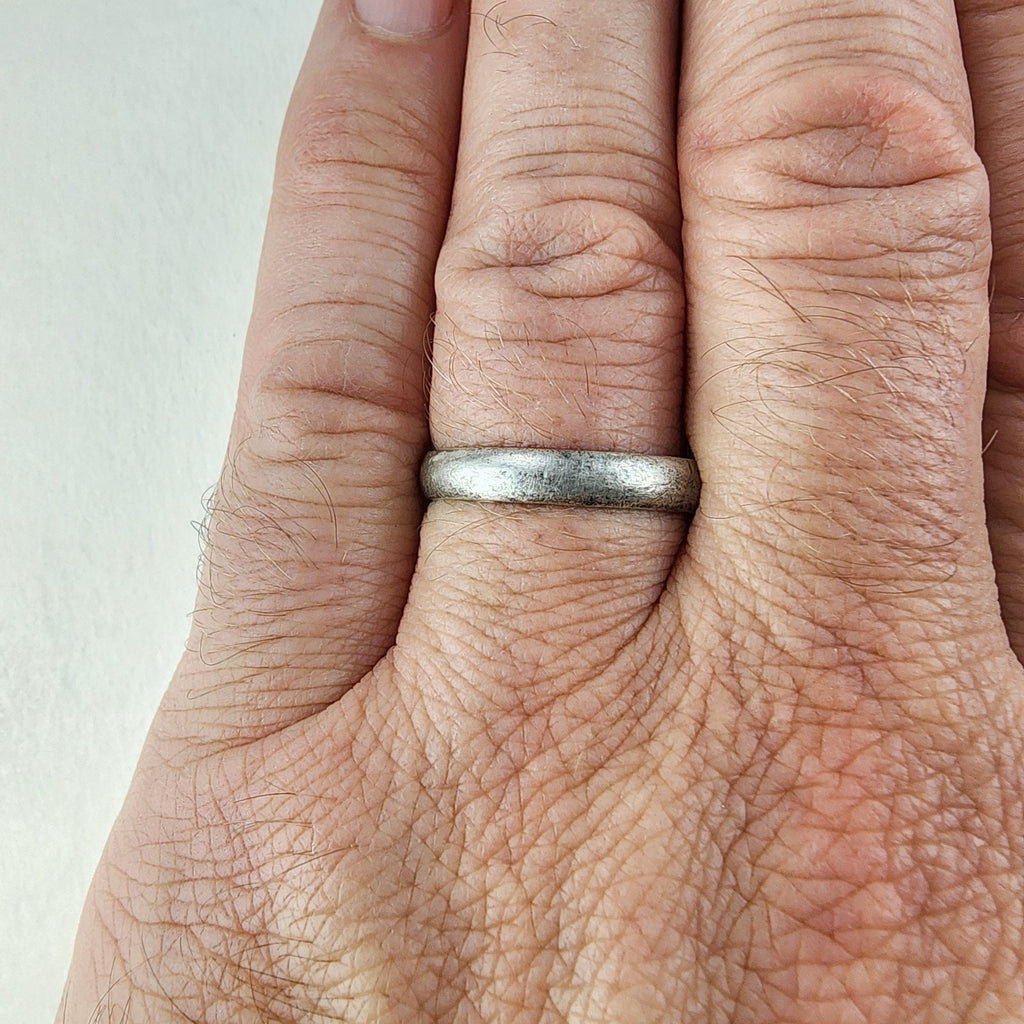 Russian Imperial Silver Band Ring Size 12 1/2 Vintage 875 Sterling 84