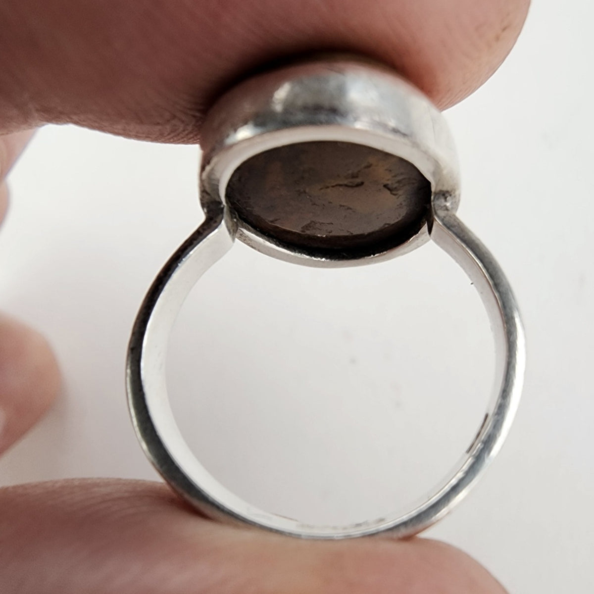 Picture Jasper Ring Size 7 Sterling Silver 925 Vintage Portrait Southwestern