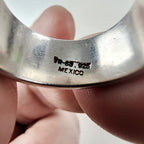 Vintage Mexico Chain Link Band Ring Size 6 1/2 in Sterling Silver 925