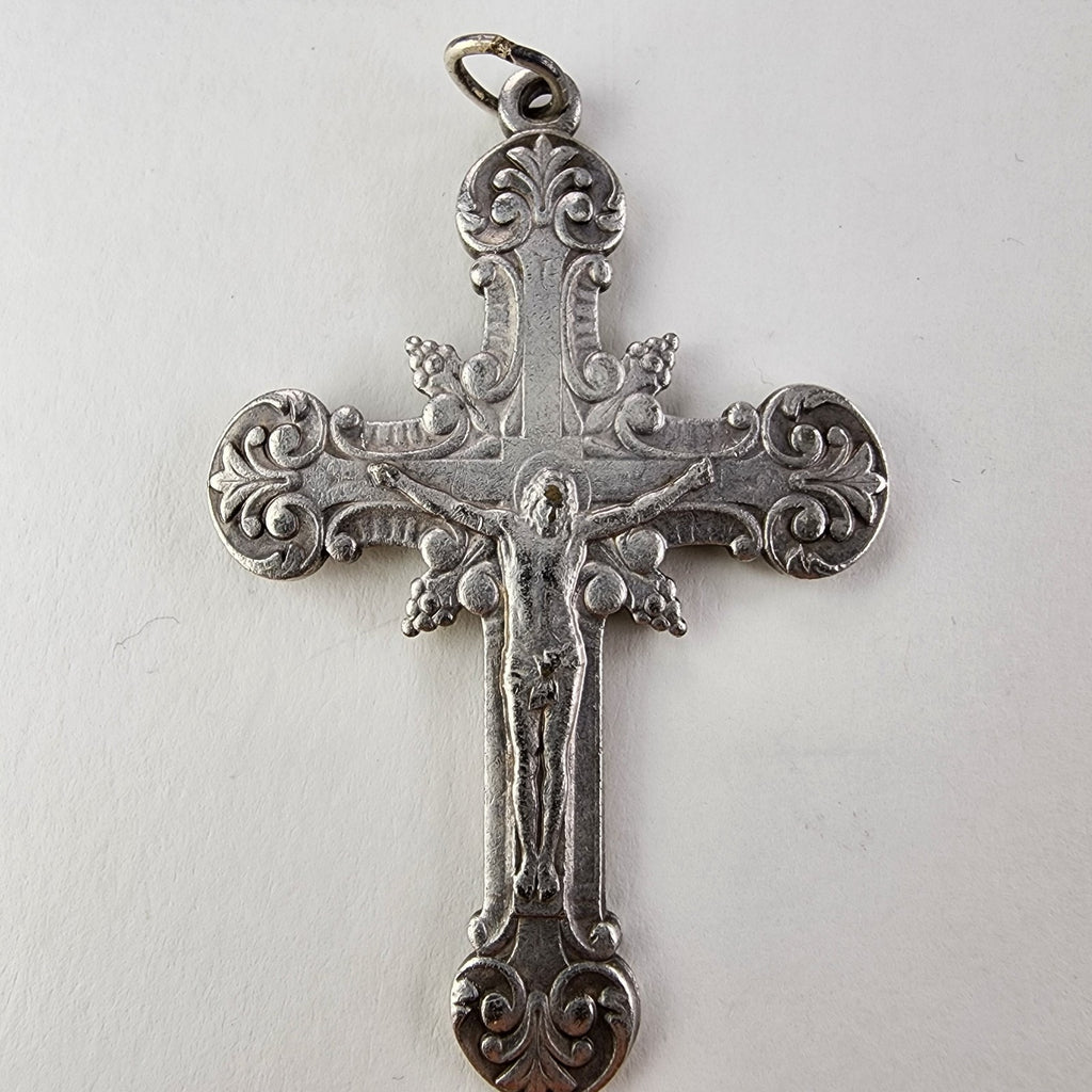 1874 Russian Imperial Cross 84 Sterling Silver 875 Moscow Jesus Corpus Crucifix