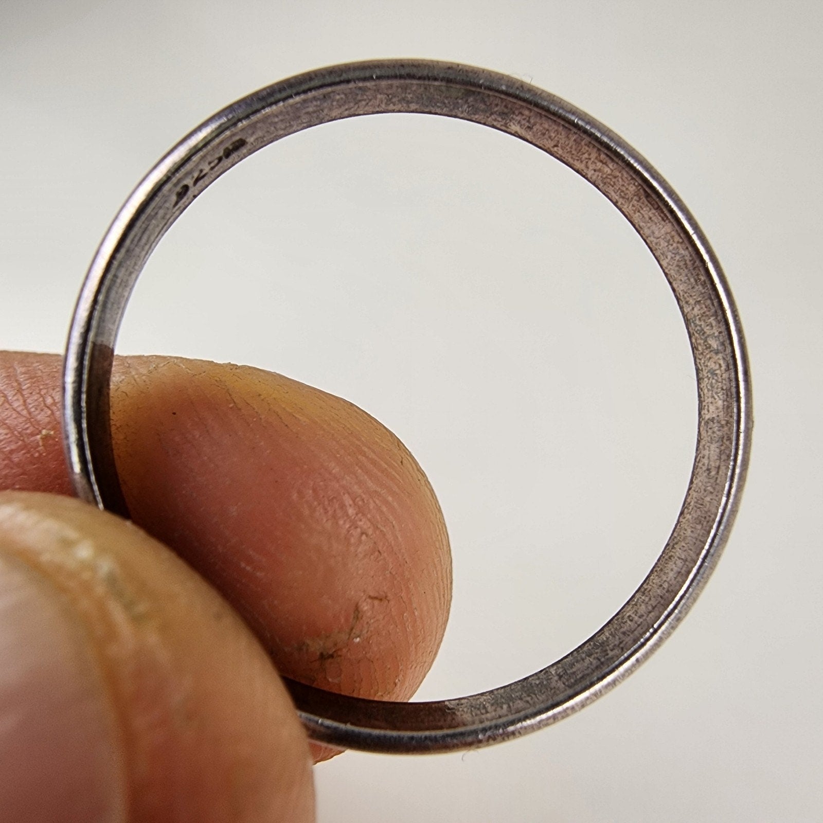 Wedding Band Ring Size 12 1/2 Sterling Silver 925 Vintage