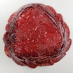 Indiana Glass Company Red & Yellow Logan Berry Bowl Set of 6