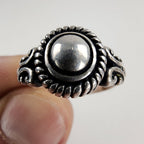 Vintage Brighton Raised Dome Ring Size 9 in Sterling Silver 925