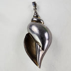 Large Seashell Sterling Silver 925 Pendant Vintage
