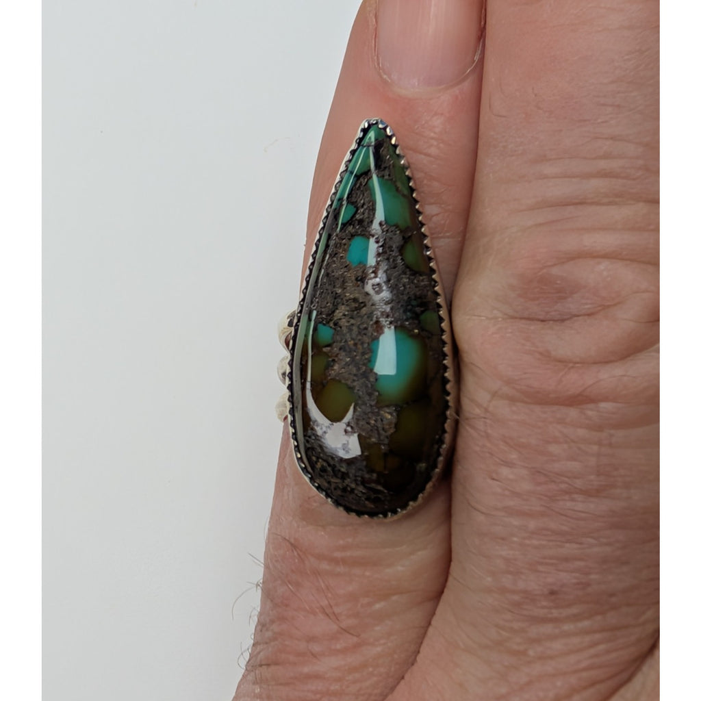 Royston Turquoise Sterling Silver 925 Native Ring Size 7 by Ruben Castillo