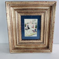 Miniature Persian Painting of The Hunt on Celluloid Framed MCM