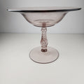 6" Twisted Stem Compote by Fostoria Glass Fairfax Light Purple Footed Candy Dish