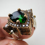 Sapphire Turkish Reversible Ring Size 6 Sterling Silver 925 Vintage