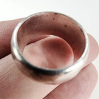 Vintage Hand Hammered Ring Size 5 1/2 in Sterling Silver 925