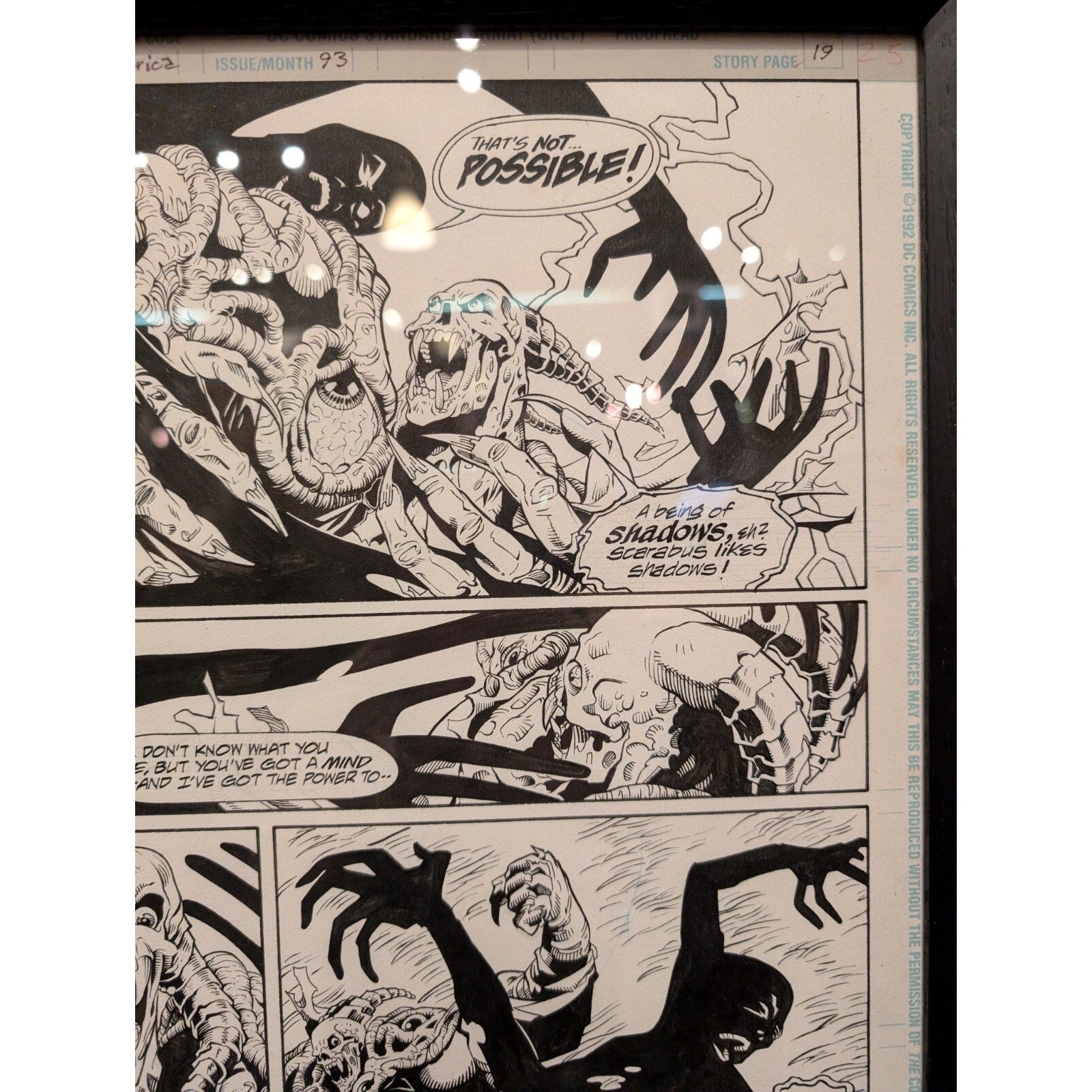 1993 Justice League America Original Comicbook Artwork - Page 19
