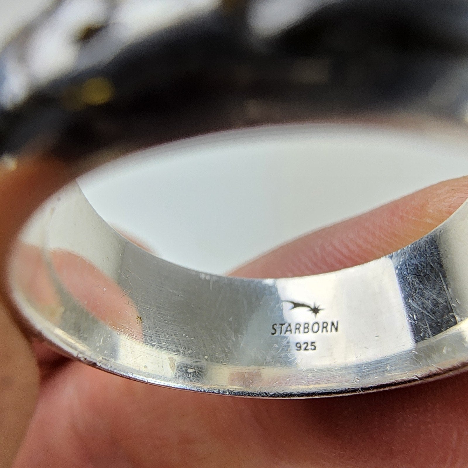 Campo de Cielo Meteorite Band Ring Size 10 1/2 by Starborn Sterling Silver 925
