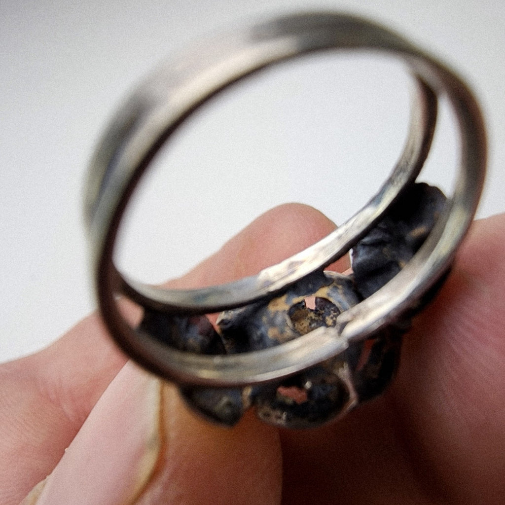 Guardian Angel Ring Size 5 Sterling Silver 925 Vintage