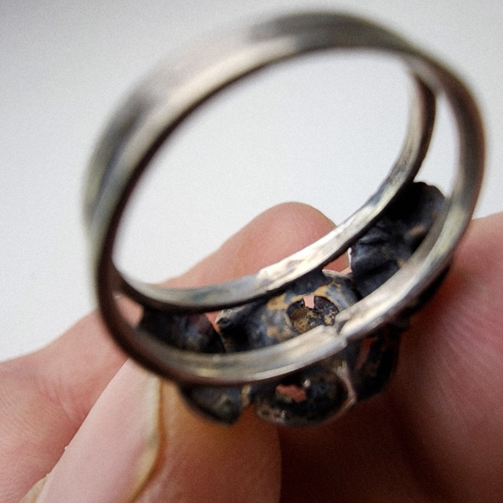 Guardian Angel Ring Size 5 Sterling Silver 925 Vintage