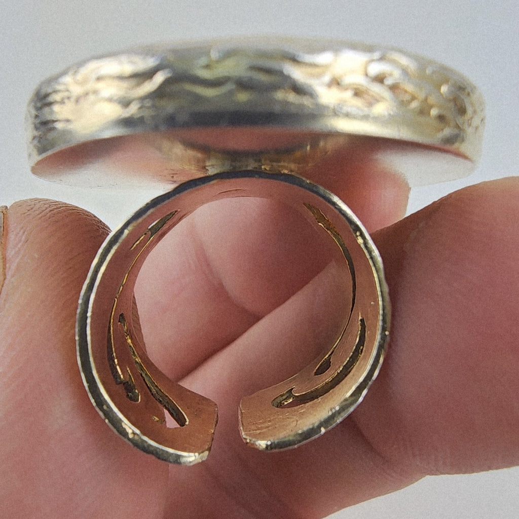 Sultan Murad IV Ring Sterling Silver 925 Adjustable Size 7 Vintage