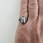 Vintage Brighton Scrolling Heart Medallion Ring Size 8 in Sterling Silver 925