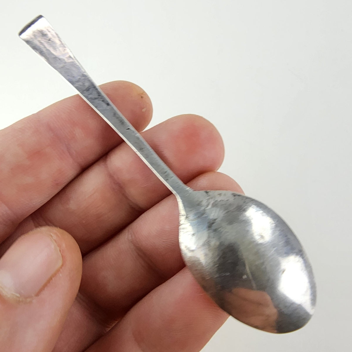 Navajo Coin Silver Stamped Native Spoon Coin Silver 900 Teaspoon