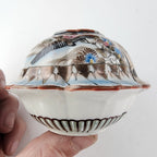 Meiji Period Japanese Imari Porcelain Hair Jar Receptacle Vintage