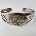 7" Harley Davidson Motorcycles Tribal Cuff Bracelet Sterling Silver 925 Vintage