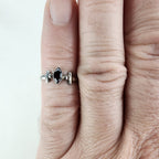 Vintage Marquise Cut Garnet Ring Size 6 in Sterling Silver 925