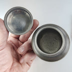 Satsuma Japanese Tin Pewter Tea Caddy Jar Signed Antique Suzuhan