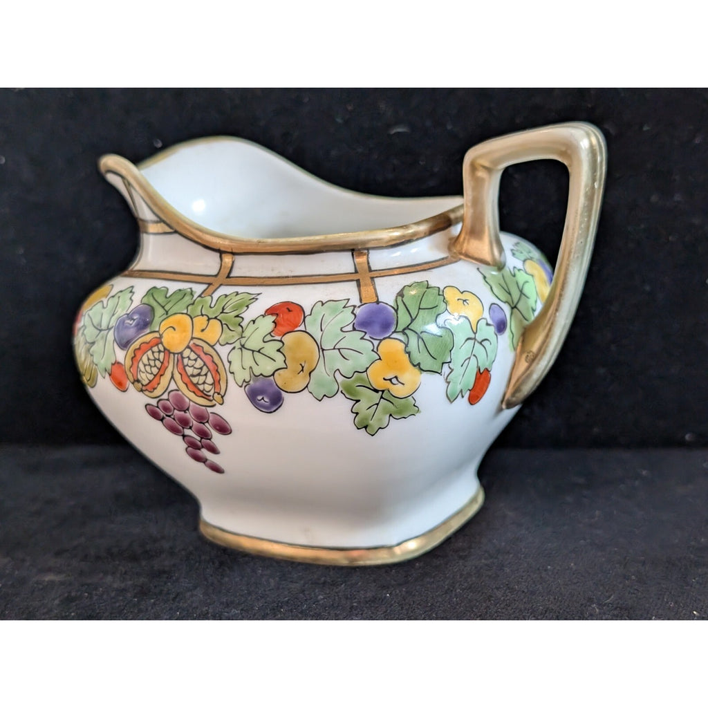 NORITAKE Nippon Japan Coffee Sugar Creamer Gilded Porcelain