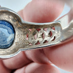 Lapis Lazuli Cabochon Ring Size 7 Sterling Silver 925 Vintage