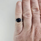 Native Lapis Ring Size 7 1/4 in Sterling Silver 925 Vintage