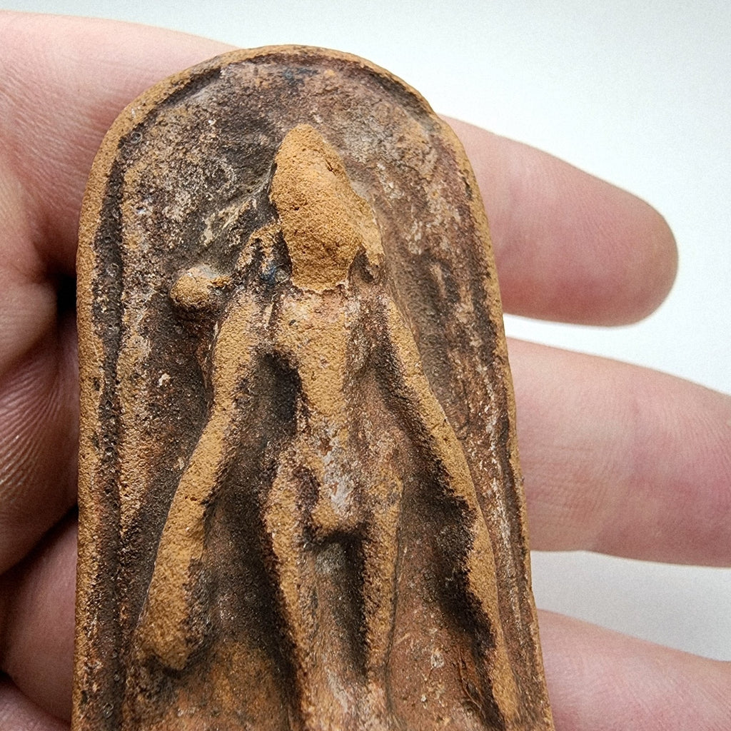 Phra Leela Walking Buddha Thai Clay Tablet Amulet