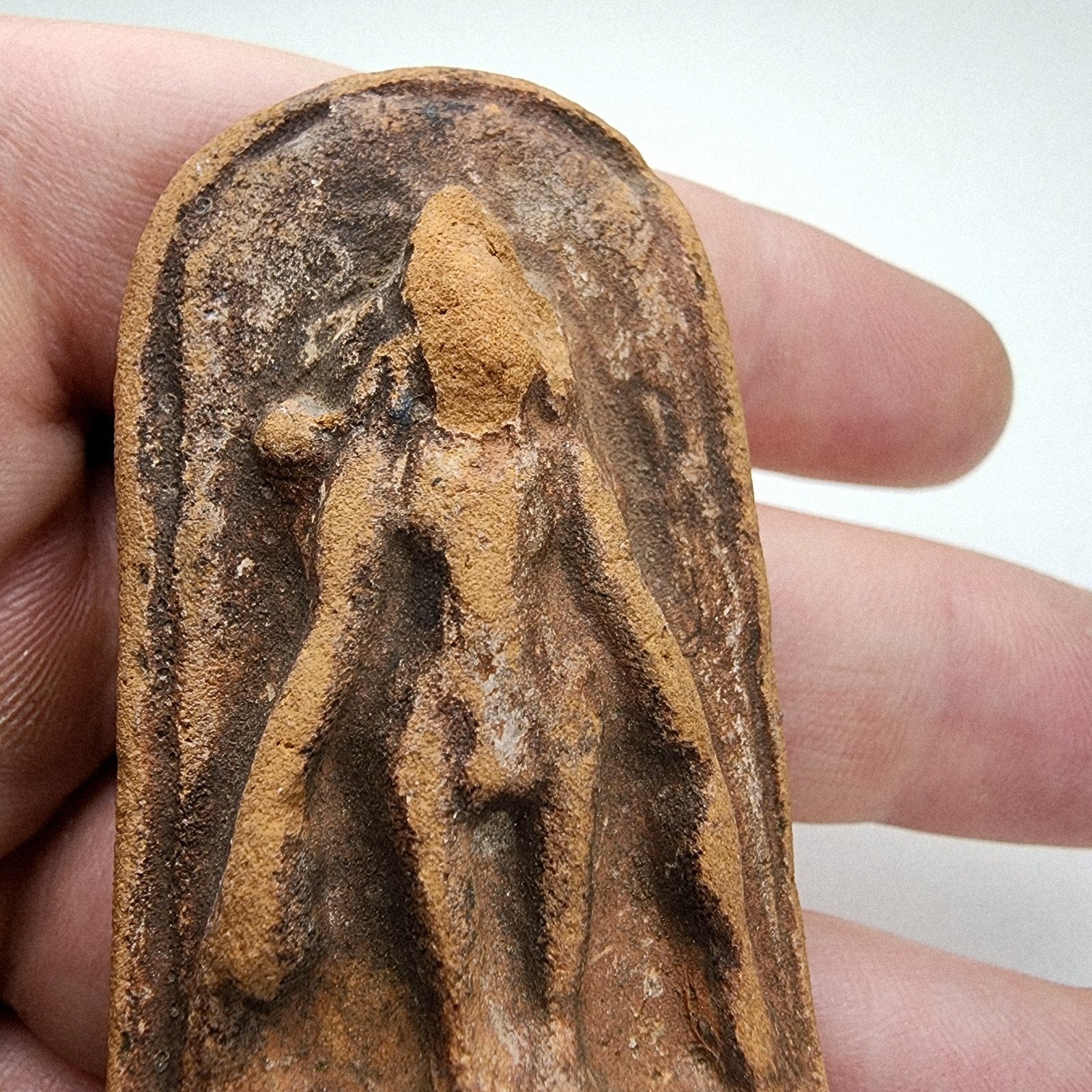 Phra Leela Walking Buddha Thai Clay Tablet Amulet