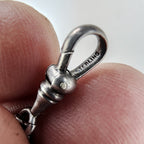 Victorian Sterling Silver 925 Pocket Watch Fob 1" Belt Loop