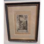 1670 Cornelius Schrevelius Lexicon Manuale Title Page Signed and Framed