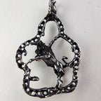 Brutalist Taurus the Bull Zodiac Sign Sterling Silver 925 Pendant