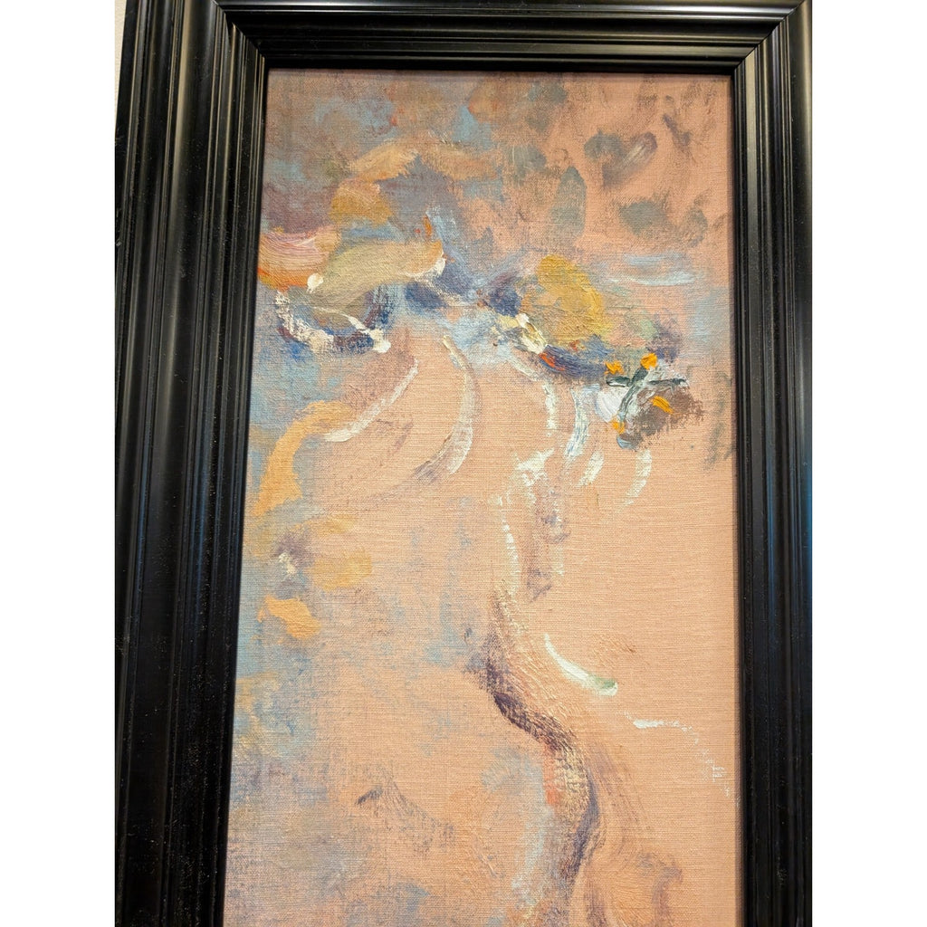 Impressionist Painting Diane Widler Wenzel Happy Shower Sounds 15" x 30"