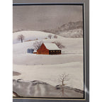 Watercolor Barn by Terry Peasley - Barn in Snow - MCM Winter Scene