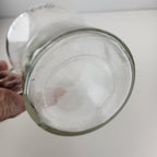Vintage 9.5" Coca Cola Classic Clear Glass Pitcher Enjoy Coke