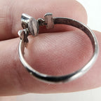 Vintage Marquise Cut Garnet Ring Size 6 in Sterling Silver 925