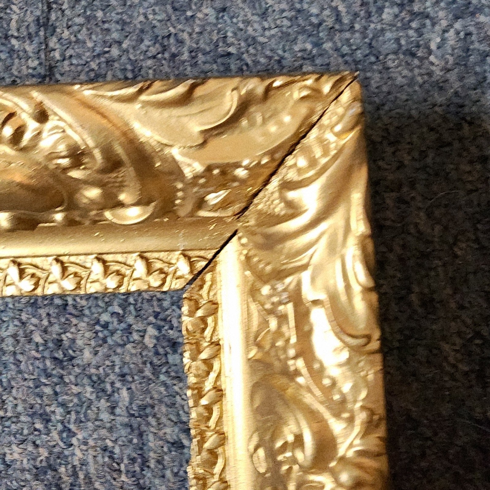 Antique Rococo Baroque Ornate Gold Frame 23" x 27" Painting Picture