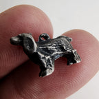Vintage Dachshund Dog Charm in Sterling Silver 925