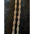 KYANITE Sterling Silver 925 Rough Crystal Pendant with 22" Twisted Rope Chain