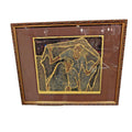 Refugee Woodblock Print Mother & Child by Stacie Smith-Rowe Framed Artist Proof