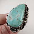 Turquoise Native Statement Ring Size 11 1/2 Sterling Silver 925 Signed BB